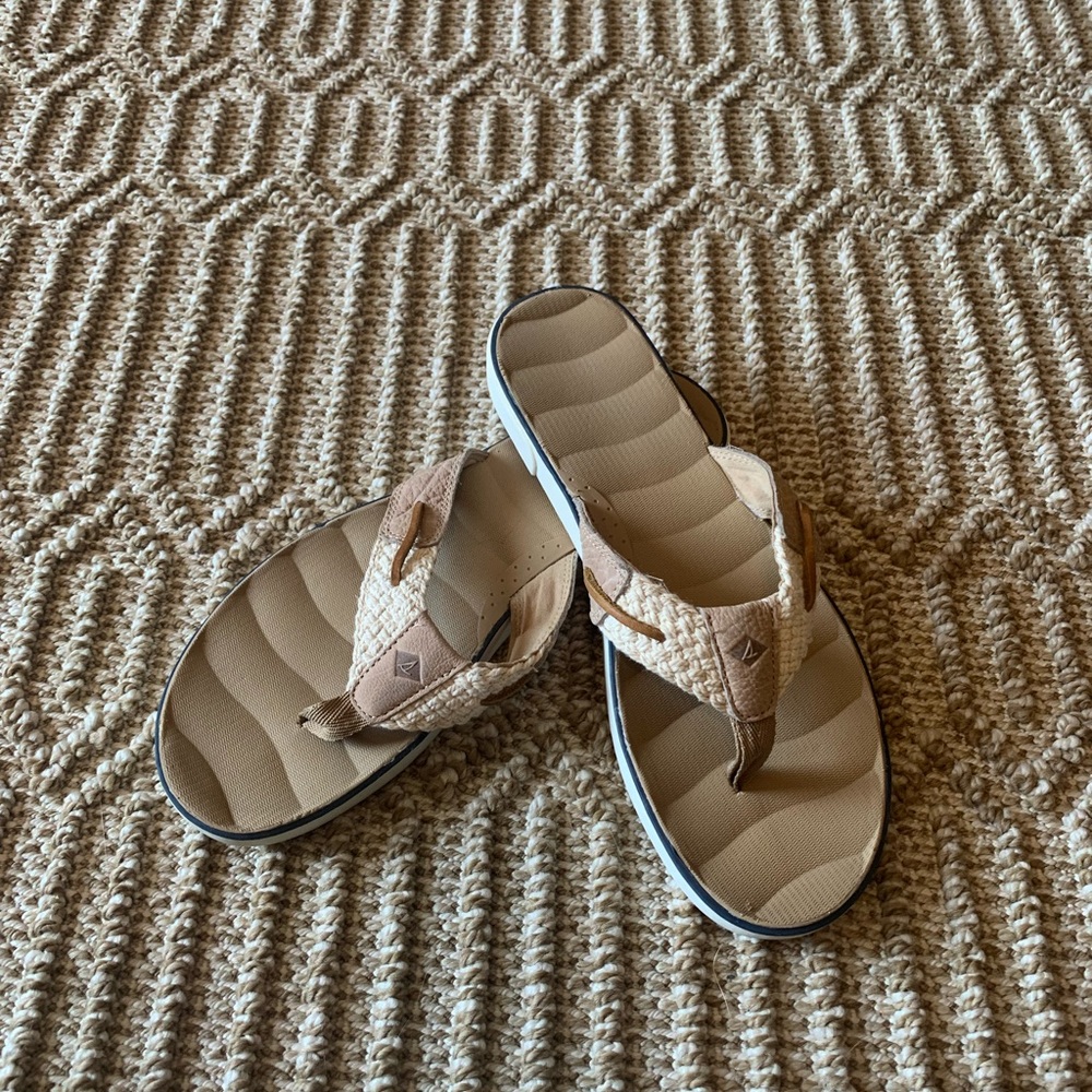 Sperry flip flops.  Size 9.5